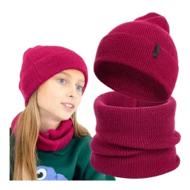 czapka-i-komin-komplet-merino-dzieciecy-na-jesien-dla-dziewczynki-52-54