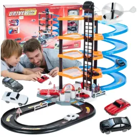 parking-garaz-dla-samochodow-4-auta-tor-wyscigowy-zjezdzalnia-4-pietra