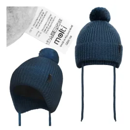 czapka-zimowa-dla-dzieci-ciepla-merino-dziecieca-z-pomponem-polarem-46-48