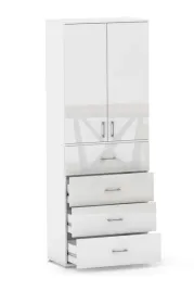 regal-szafa-biurowa-szuflady-na-dokumenty-do-biura-bialy-polysk-215x60x40cm