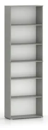 regal-na-ksiazki-dokumenty-do-salonu-biura-pokoju-215x80x32-cm-szary-wysoki