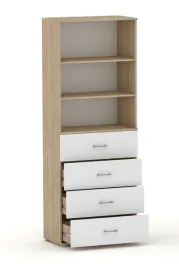 regal-szafa-biurowa-z-szufladami-na-dokumenty-biuro-dab-sonoma-215x40x40cm