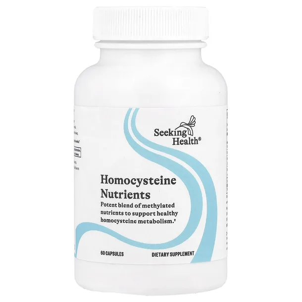 Seeking Health, Składniki odżywcze homocysteiny, 60 kapsułek wegetariańskic