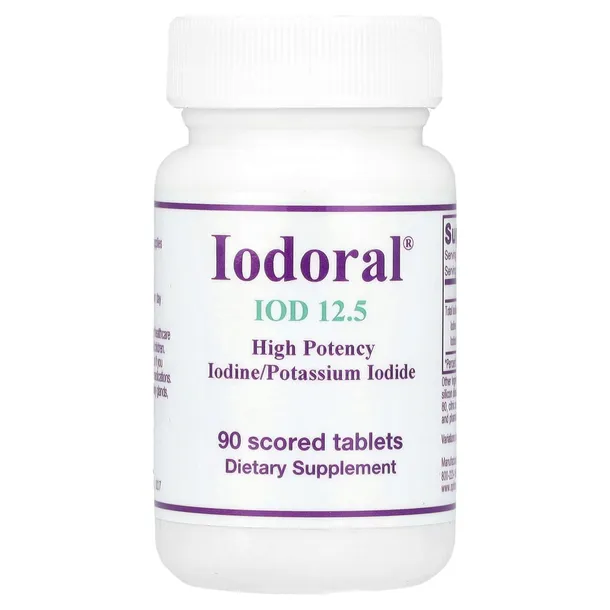 Optimox Corporation, Iodoral, jod/jodek potasu, 90 tabletek
