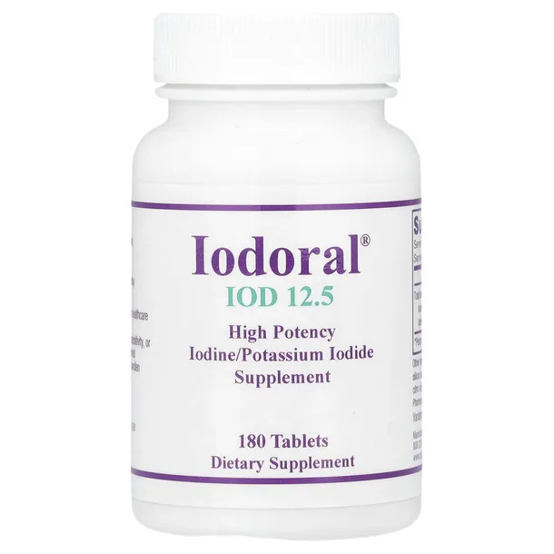 Optimox Corporation, Iodoral, IOD 12,5 mg, 180 tabletek