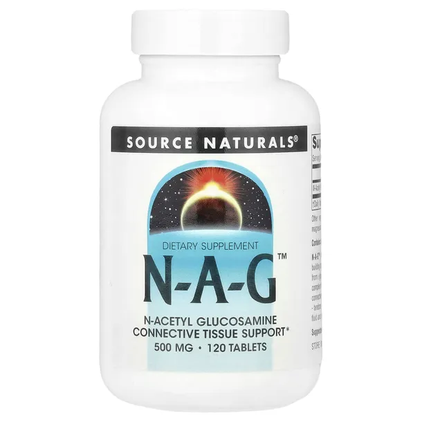 Source Naturals, N-A-G, 500 mg, 120 tabletek