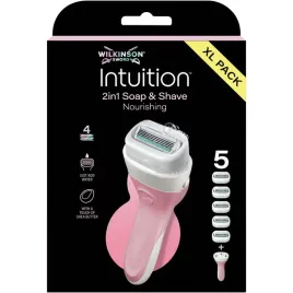 zestaw-wilkinson-intuition-2w1-soap-and-shave-nourishing-5x-wklady-raczka