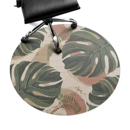 okragla-mata-na-podloge-pod-biurko-i-krzeslo-liscie-monstera-retro