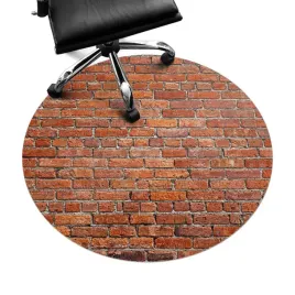 okragla-mata-ochronna-podlogowa-do-biura-i-home-office-ceglana-sciana-fi100