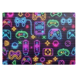 duza-mata-ochronna-pod-biurko-do-home-office-neonowe-kontrolery-gry-140x100