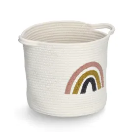 kosz-do-przechowywania-rainbow-bawelna-bialy-o-32-x-28-cm