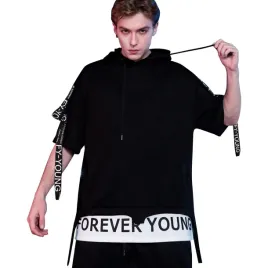 bluza-meska-z-kapturem-krotki-rekaw-rozmiar-m-czarna-hip-hop