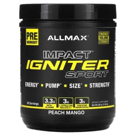 allmax-impact-igniter-sport-przedtreningowka-brzoskwiniowe-mango-320-g