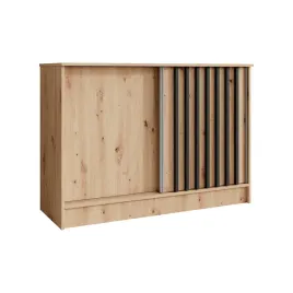 komoda-120-cm-dab-artisan-szafa-horizon-z-drzwiami-przesuwnymi-i-lamelami