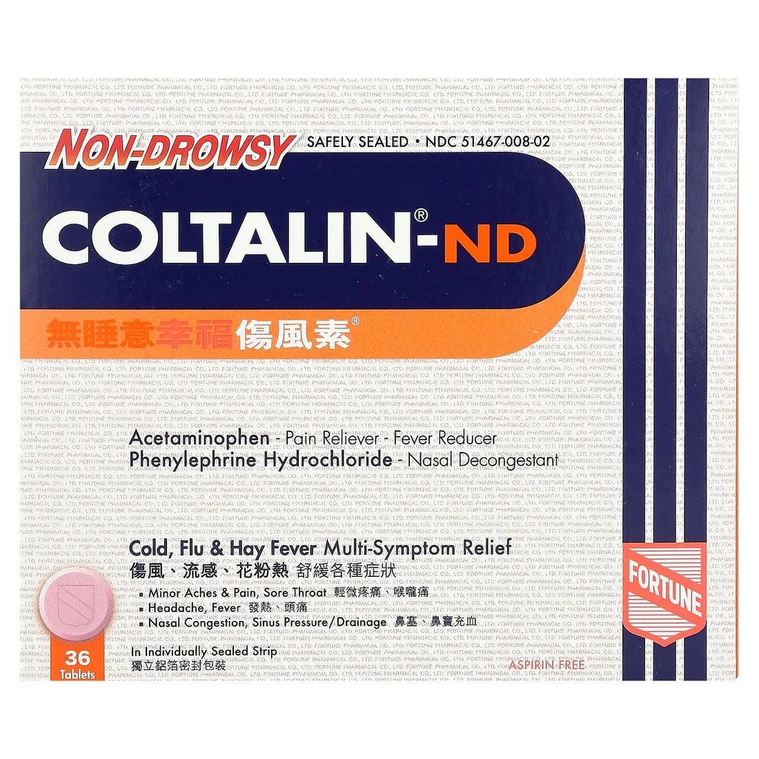 fortune-pharm-coltalin-nd-non-drowsy-36-tabletek-stan-nowy