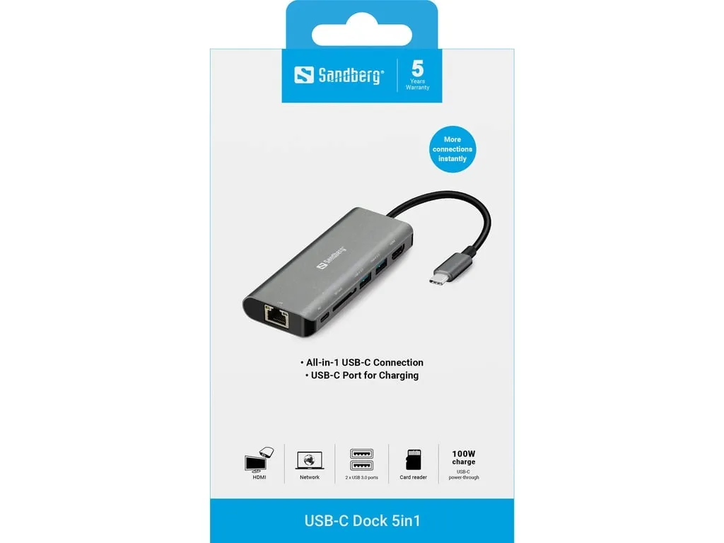sandberg-usb-c-dock-hdmi-lan-sd-usb100w