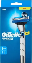 golarka-meska-gillette-mach3-turbo-zestaw-1-uchwyt-2-wymienne-ostrza