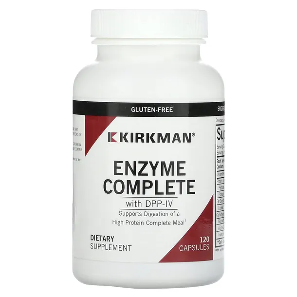 Kirkman Labs, Kompletny enzym z DPP-IV, 120 kapsułek