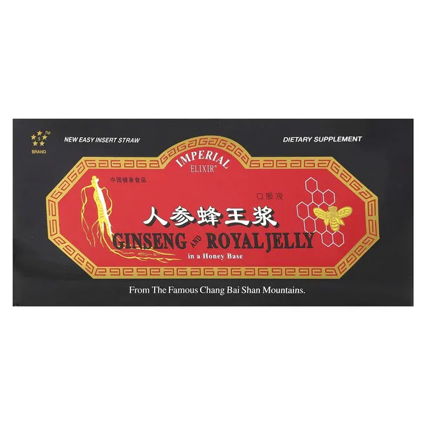 Imperial Elixir, Żeń-szeń i mleczko pszczele, 30 butelek po 10 ml