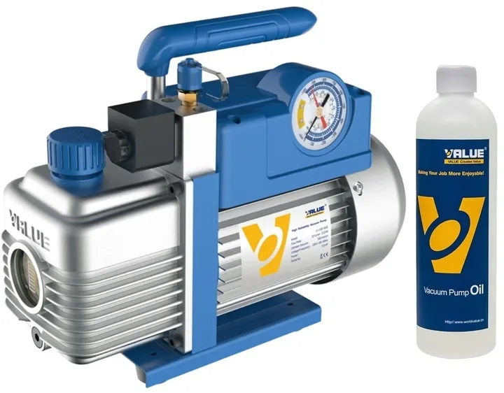 POMPA PRÓŻNIOWA DWUSTOPNIOWA 100 l/min Z ELEKTROZAWOREM - VALUE V-i240 R32