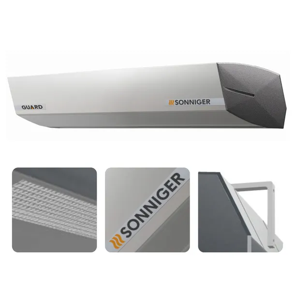 KURTYNA POWIETRZNA ELEKTRYCZNA 8,5 - 14 KW GUARD 200E - SONNIGER