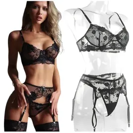 czarny-komplet-bielizna-damska-sexy-koronkowa-stringi-seksowny-zestaw-s