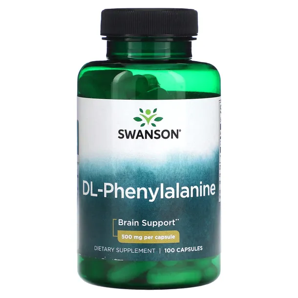 Swanson, DL-fenyloalanina, 500 mg, 100 kapsułek