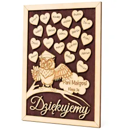 prezent-dla-nauczyciela-na-zakonczenie-roku-podziekowanie-ramka-3d-sowa