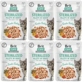brit-care-cat-fg-sterylized-tender-turkey-pouch-zestaw-6x85g-kawalki-w-sosi