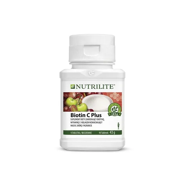 Suplement diety Biotin C Plus Nutrilite tabletki 90 szt.