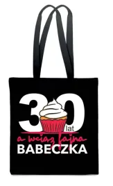 eko-torba-bawelniana-czarna-na-prezent-babeczka-30-lat-urodziny-tt-653