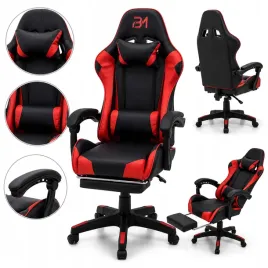 fotel-gamingowy-z-podnozkiem-b3m-gaming-black-red-ekoskora-czarno-czerwony