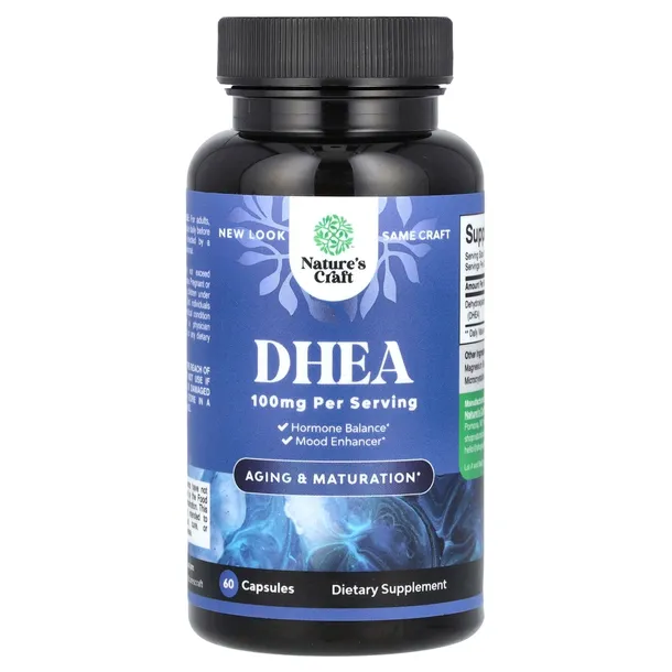 Nature's Craft, DHEA, 100 mg, 60 kapsułek