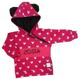 bluza-myszki-na-fuksji-z-imieniem-rozmiar-158