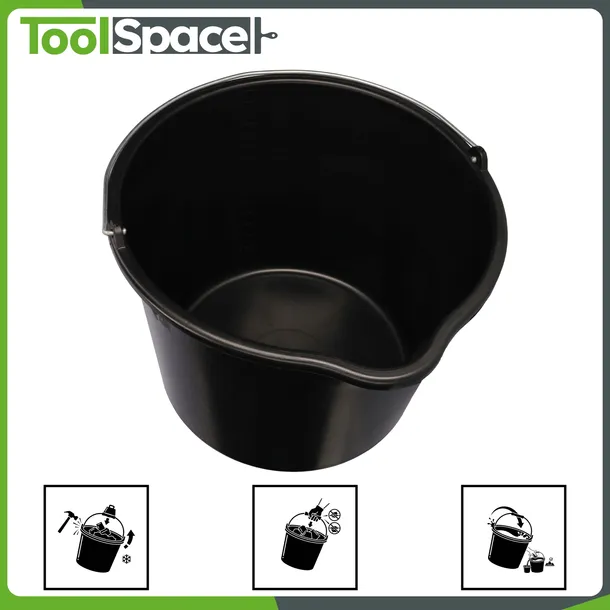 wiadro-budowlane-16l-z-dziobkiem-mocne-metalowy-uchwyt-ksztalt-okragle-stan-nowy