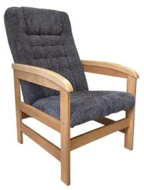 ciemnoszary-fotel-pikowany-form-boucle-na-drewnianych-nogach-do-salonu