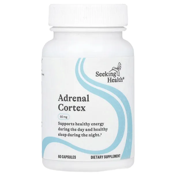 Seeking Health, Adrenal Cortex, 50 mg, 60 kapsułek