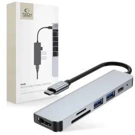 hub-tech-protect-v4-6w1-usb-a-3-0-usb-a-2-0-usb-c-hdmi-czytnik-micro-sd