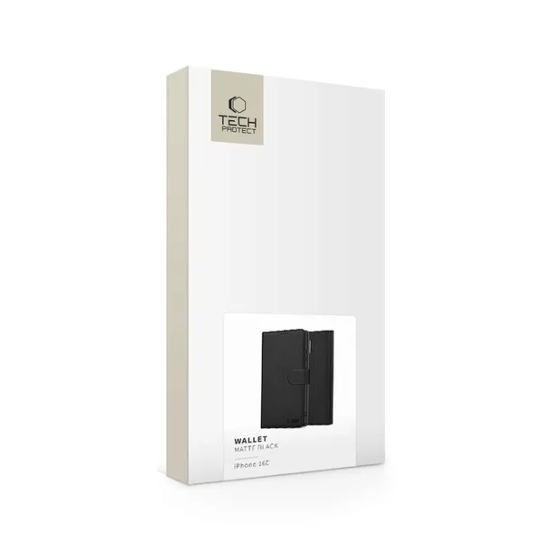 tech-protect-wallet-etui-do-iphone-16e-czarne-matowe-material-skora-ekologiczna