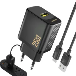 szybka-ladowarka-sieciowa-25w-gan-usb-a-z-kablem-usb-a-usb-c
