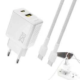ladowarka-do-telefonu-pd-qc-25w-gan-usb-a-usb-c-z-kablem-usb-c-zasilacz
