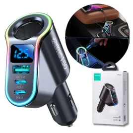 szybka-ladowarka-samochodowa-usb-c-usb-a-150w-4w1-z-gniazdem-zapalczniki