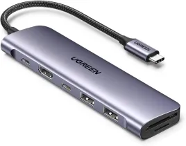 hub-adapter-ugreen-6w1-usb-c-hdmi-2x-usb-a-3-0-usb-c-pd-czytnik-sd-tf