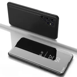 clear-view-case-etui-do-samsung-galaxy-s25-ultra-pokrowiec-z-klapka-czarne