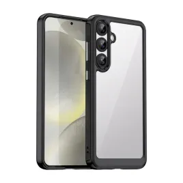 etui-silikonowe-do-samsung-galaxy-s25-outer-case-space-zelowa-ramka-czarne
