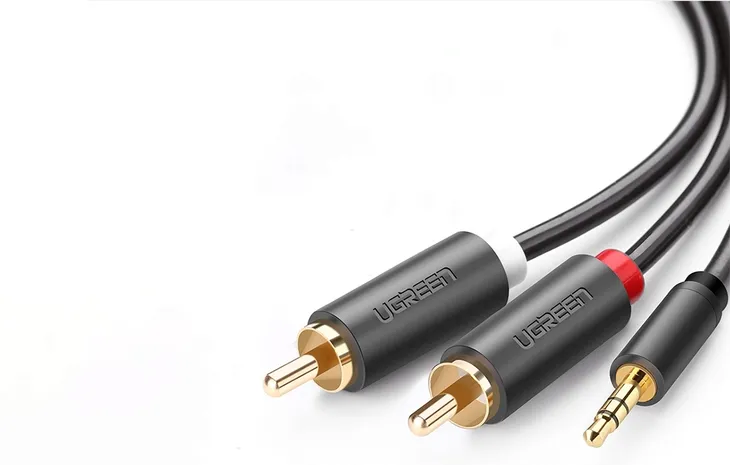 kabel-audio-mini-jack-do-2rca-cinch-ugreen-przewod-15m-stan-nowy-marka-ugreen