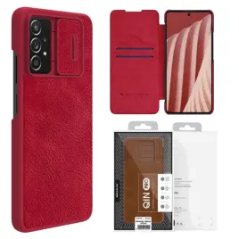 etui-do-samsung-galaxy-a73-case-nillkin-qin-pokrowiec-skorzany-czerwony