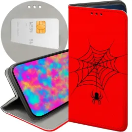 etui-z-klapka-do-infinix-hot-40-pro-wzory-pajak-spider-pajeczyna-futeral