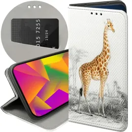 etui-z-klapka-do-realme-14-pro-wzory-zyrafa-smieszne-sawanna-futeral-case