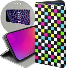 etui-z-klapka-do-honor-magic7-pro-wzory-kratka-kratki-krata-futeral-case